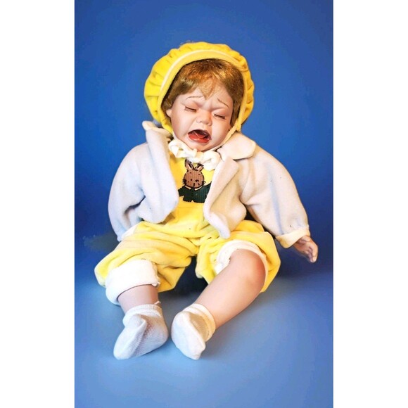 Ashley Belle Other - ASHLEY BELLE ✨ Elizabeth Collection Porcelain BOY DOLL Crying Baby 18 JUSTIN?